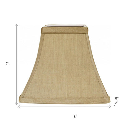 Tan No Slub Innsbruck Square Lamp Shade