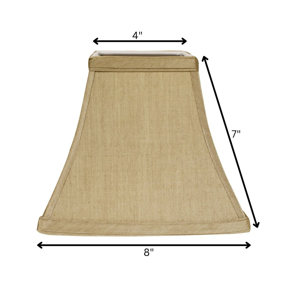 Tan No Slub Innsbruck Square Lamp Shade