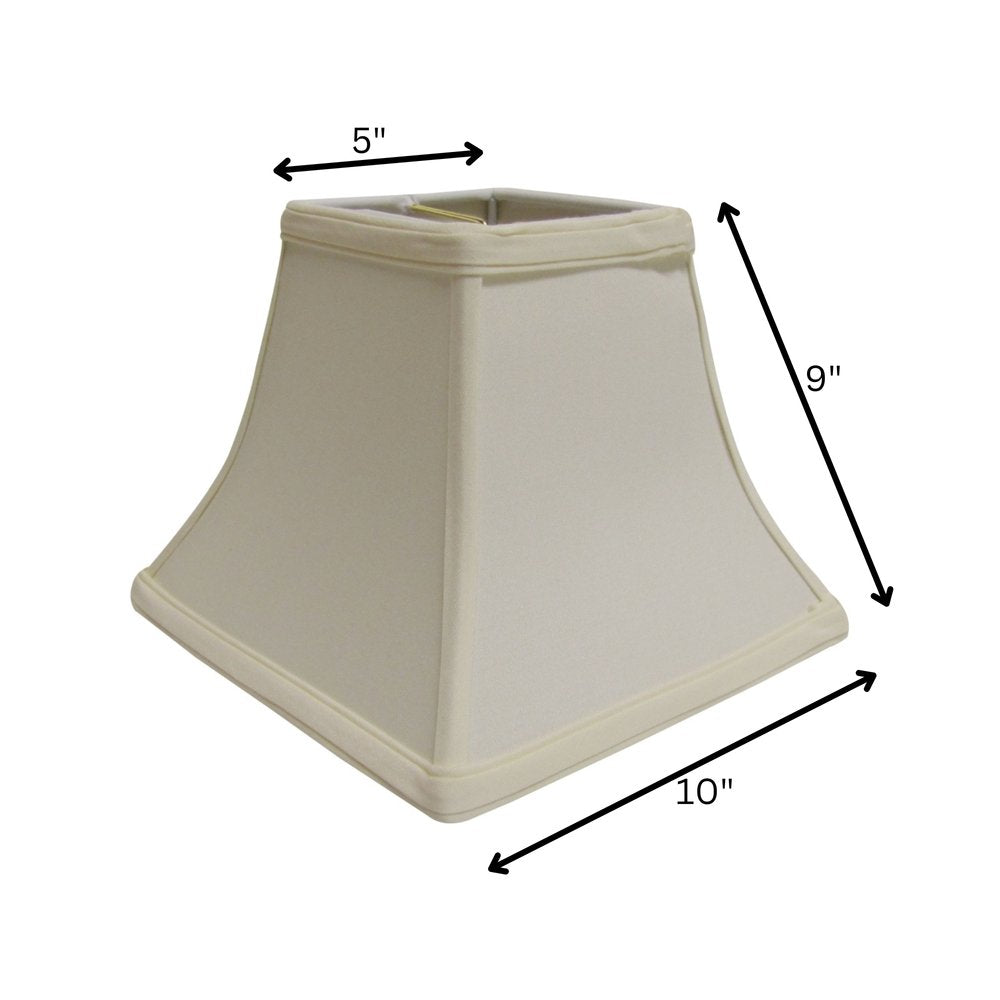 Ivory No Slub Innsbruck Print Square Lamp Shade