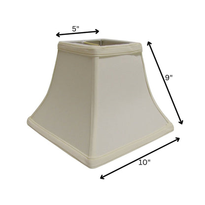 Ivory No Slub Innsbruck Print Square Lamp Shade