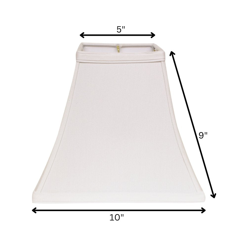 White No Slub Innsbruck Square Lamp Shade