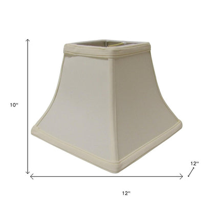 Ivory No Slub Innsbruck Square Lamp Shade