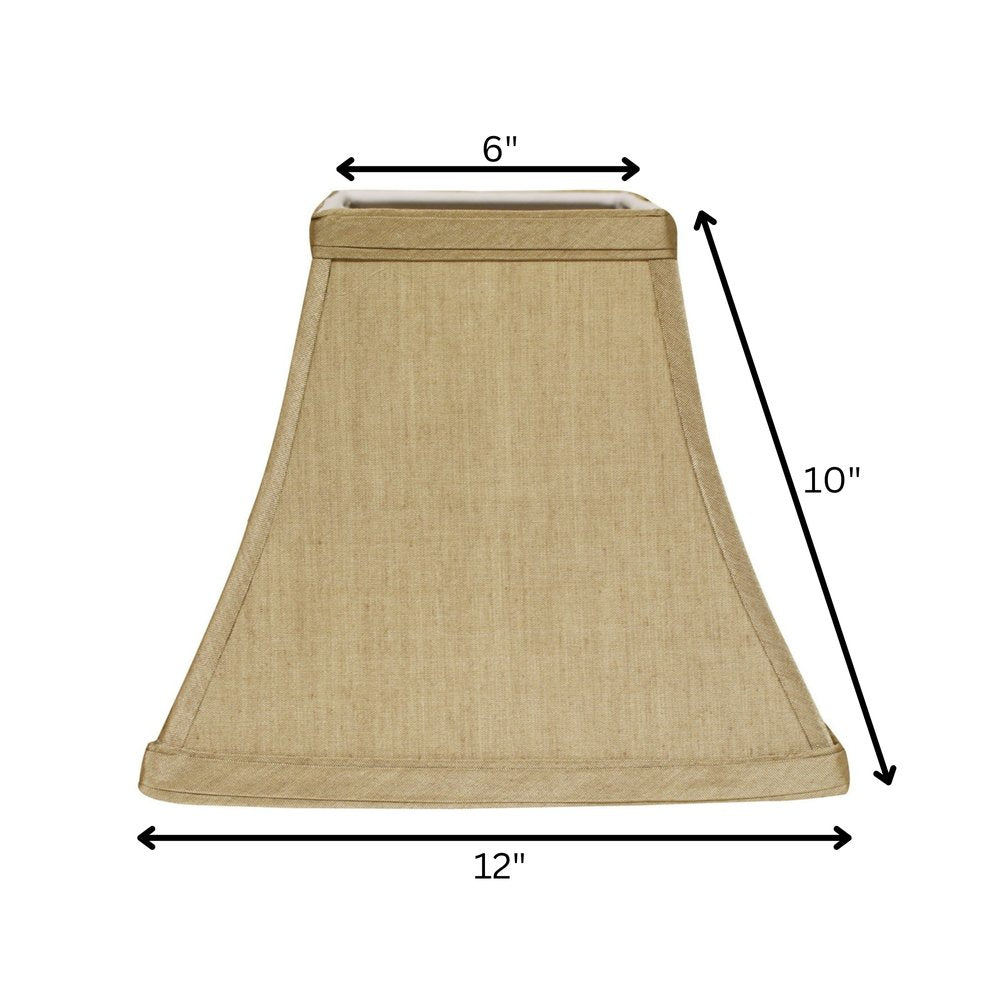 Tan No Slub Innsbruck Square Lamp Shade