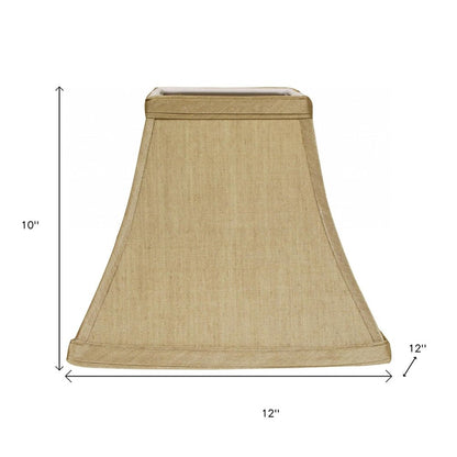 Tan No Slub Innsbruck Square Lamp Shade