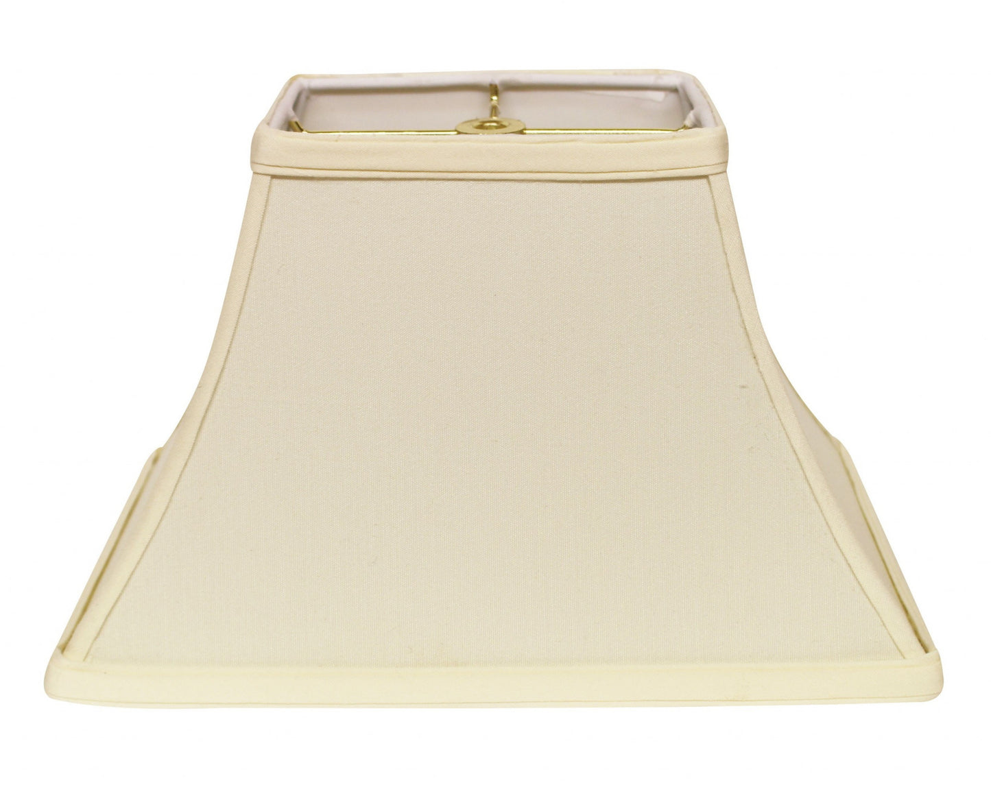 12" Ivory Rectangle Bell No Slub Lampshade