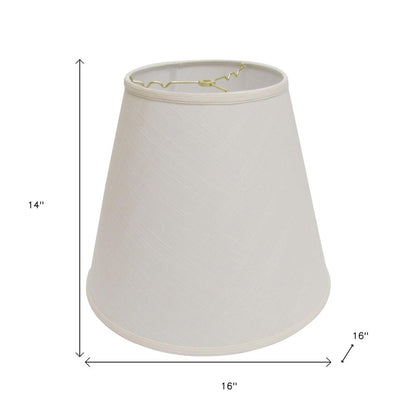 Off White Linen Empire Lamp Shade