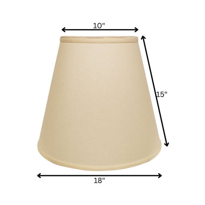 Beige Linen Empire Lamp Shade