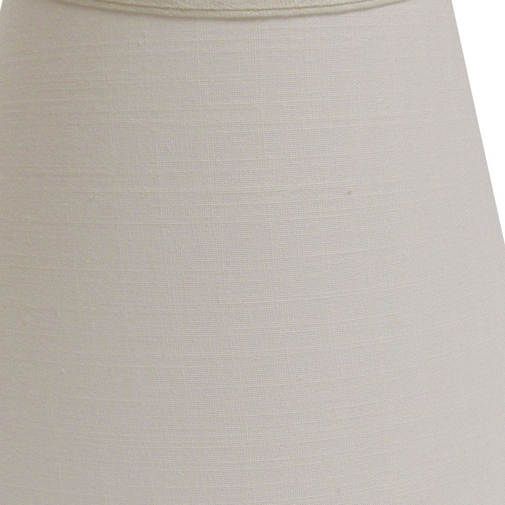White Linen Empire Lamp Shade