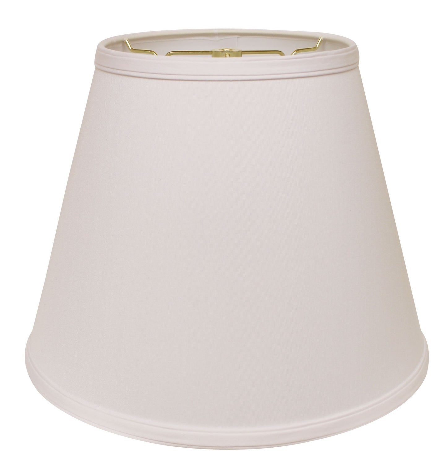 14" White Empire Deep Slanted No Slub Lampshade