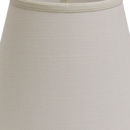 White Linen Empire Lamp Shade