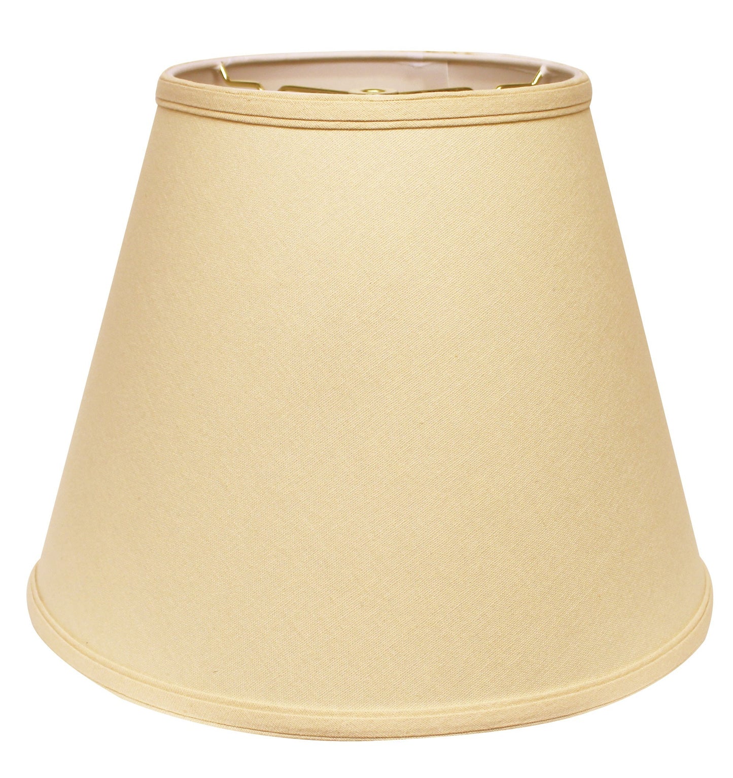 16" Parchment Biege Empire Deep Slanted Linen Lampshade