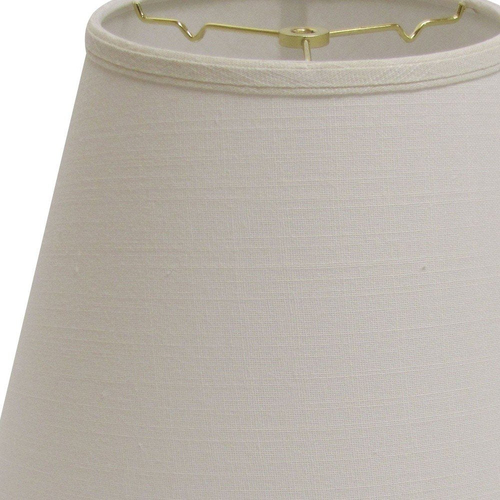White Linen Empire Lamp Shade
