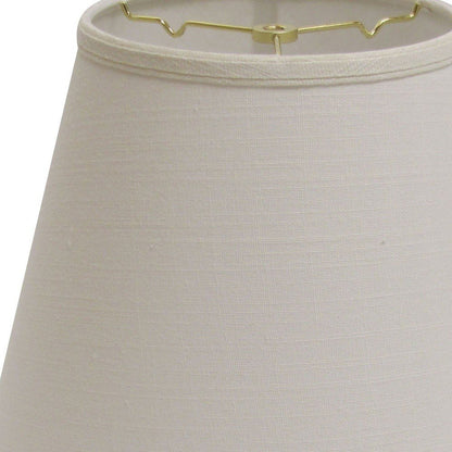 White Linen Empire Lamp Shade