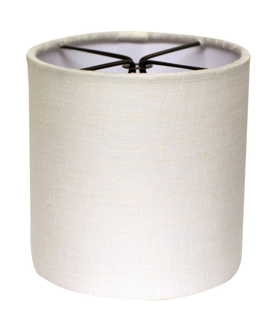 Snow Linen Drum Lamp Shade