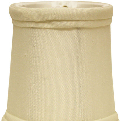Ivory Tissue Shantung Drum Lamp Shade