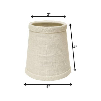 Off White Linen Empire Lamp Shade