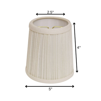 White Broadcloth Empire Lamp Shade