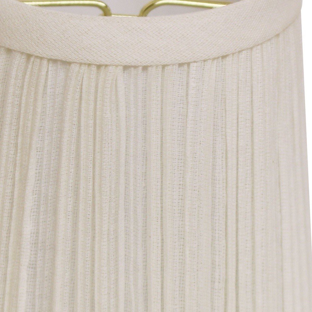 White Broadcloth Empire Lamp Shade