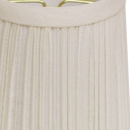 White Broadcloth Empire Lamp Shade