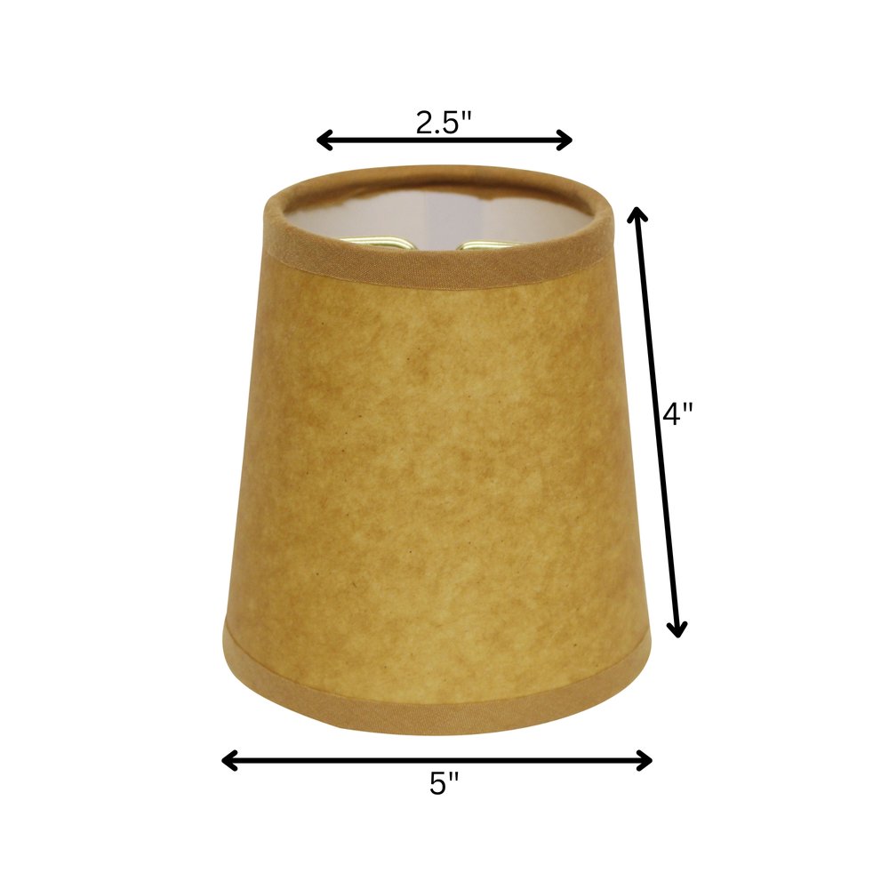 Brown Kraft Paper Empire Lamp Shade