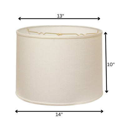 White Linen Drum Lamp Shade