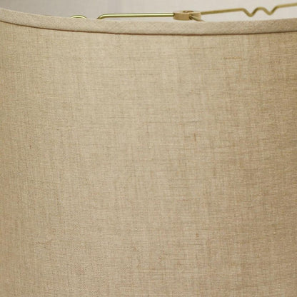 Dark Brown Linen Drum Lamp Shade