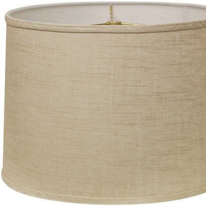 Light Yellow Linen Drum Lamp Shade