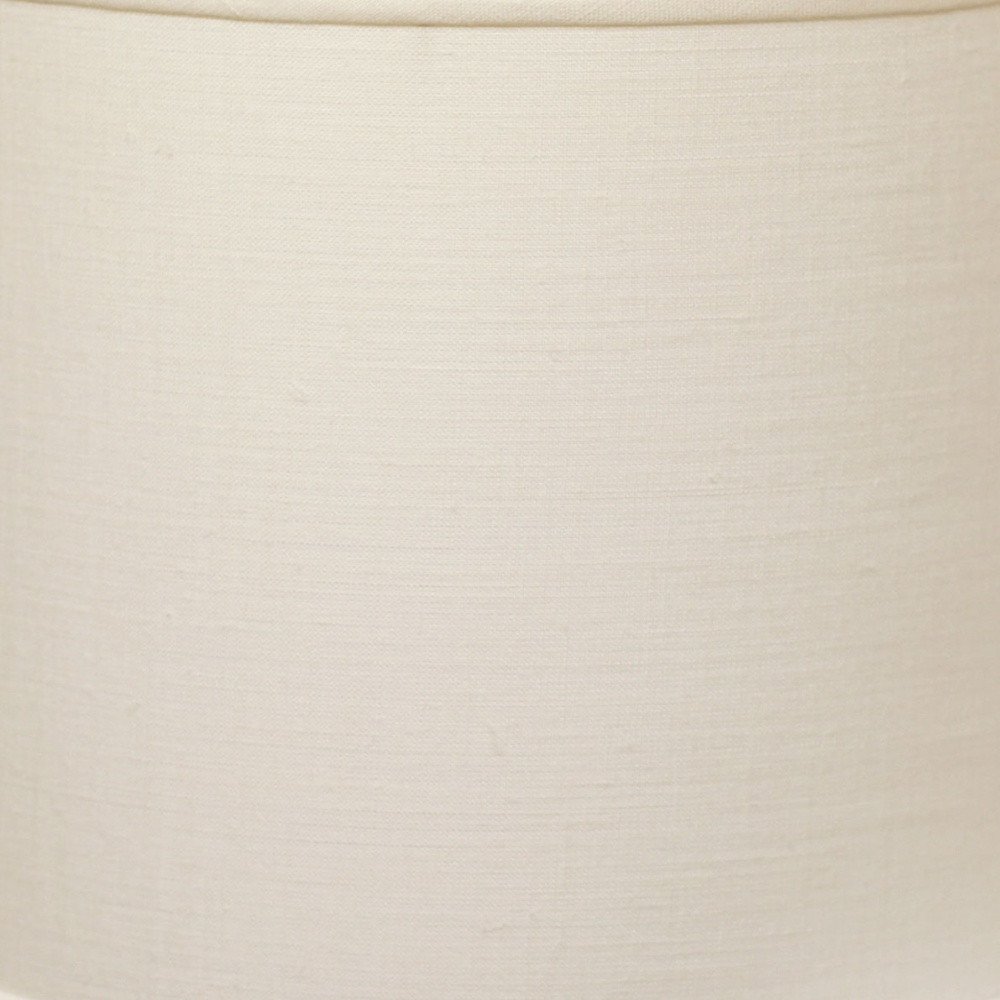 White Linen Drum Lamp Shade