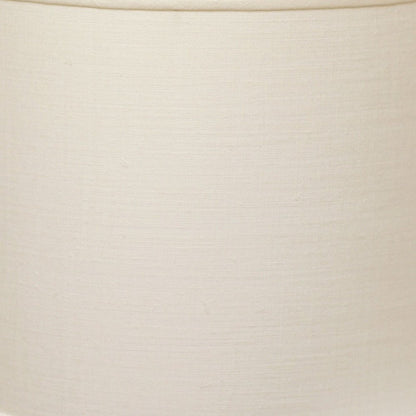 White Linen Drum Lamp Shade