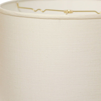 White Linen Drum Lamp Shade