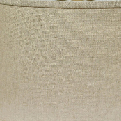 Dark Brown Linen Oval Lamp Shade