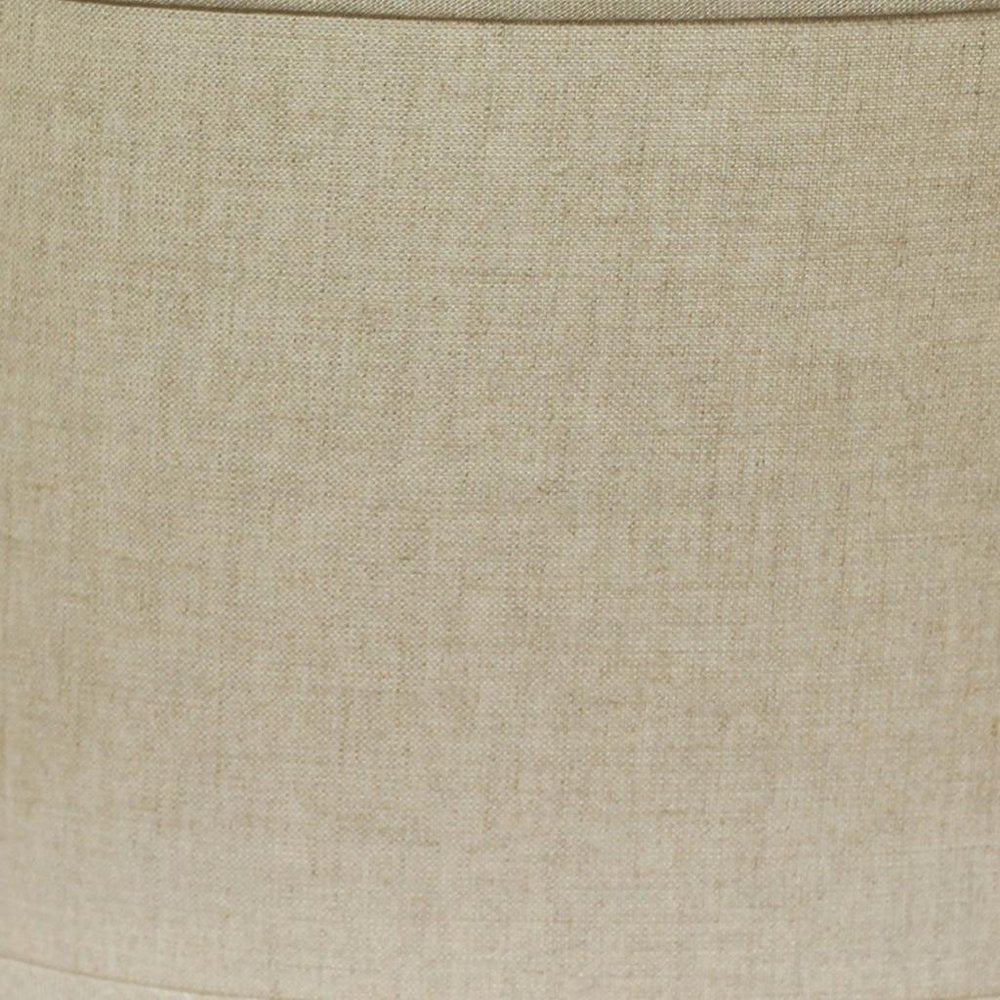 Dark Brown Linen Oval Lamp Shade