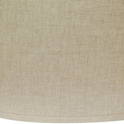 Dark Brown Linen Oval Lamp Shade