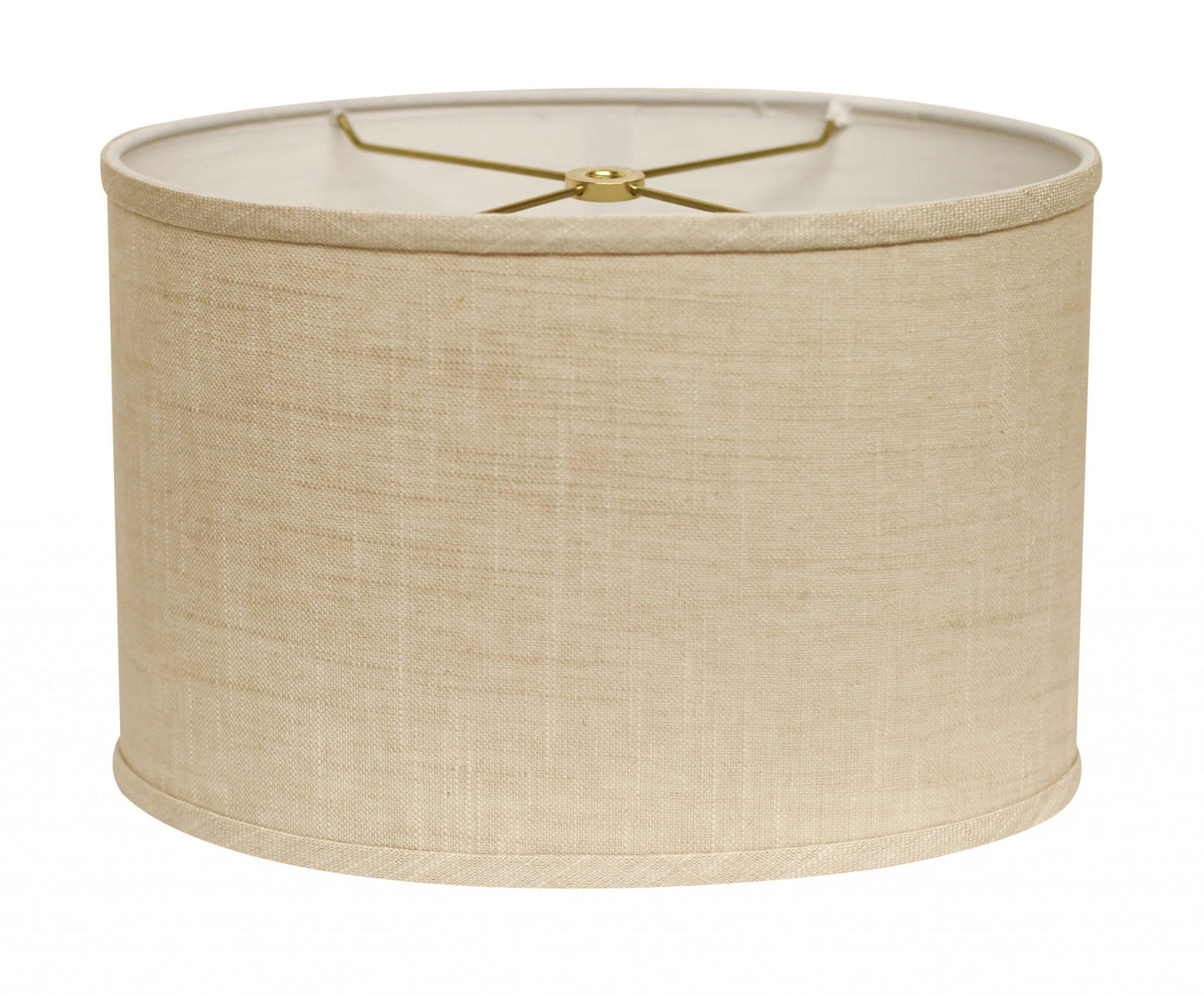 18" Light Wheat Throwback Oval Linen Lampshade