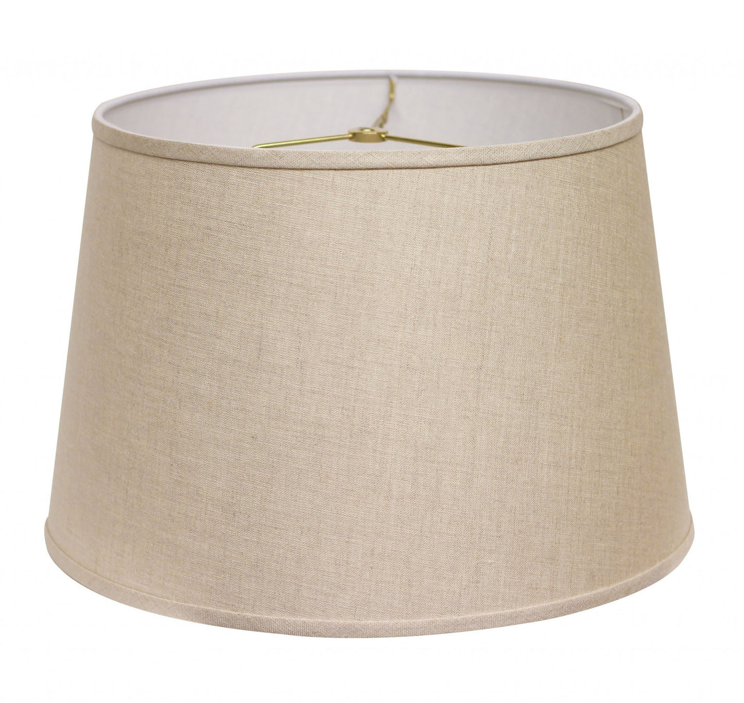 16" Dark Wheat Rounded Empire Slanted Linen Lampshade