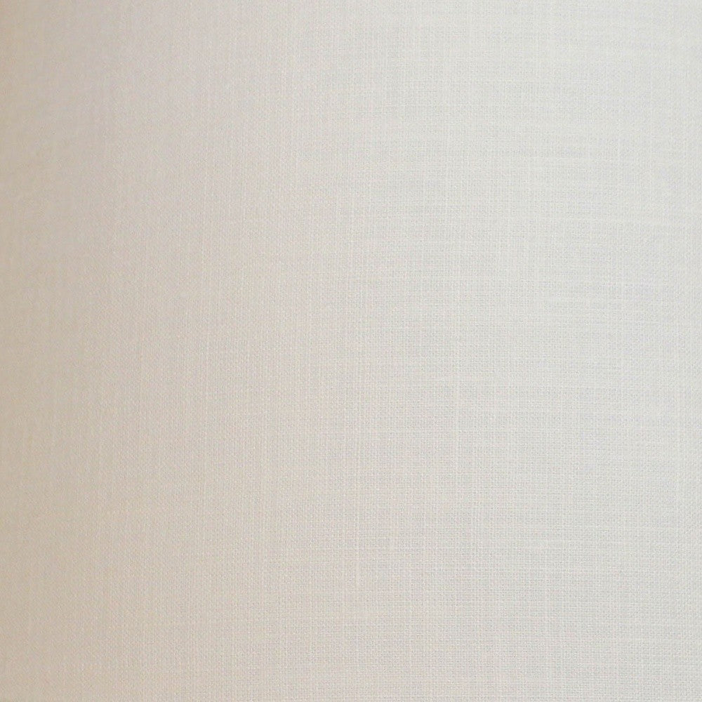 18" White Rounded Empire Slanted Linen Lampshade