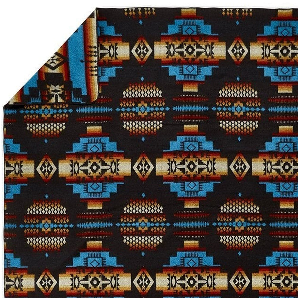 Sunset Tribal Print Throw Blanket