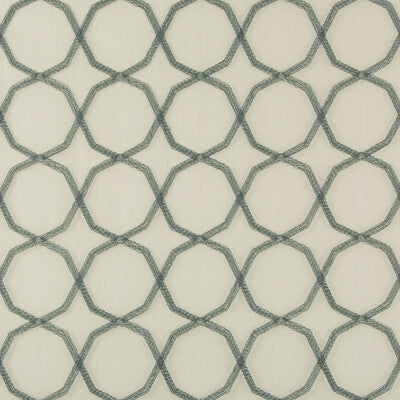 KRAVET BASICS EMBROIDERY GEOMETRIC WHITE,TEAL,GREEN   - 4714.135.0