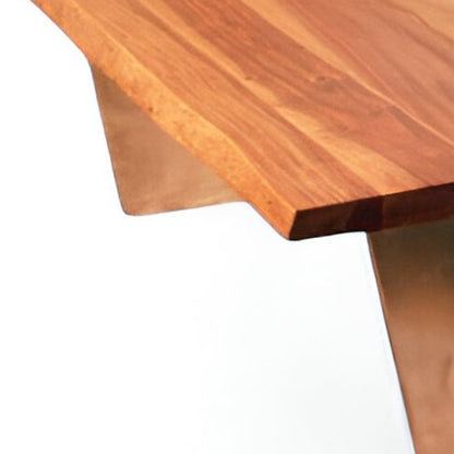 31" Natural Solid Wood Coffee Table