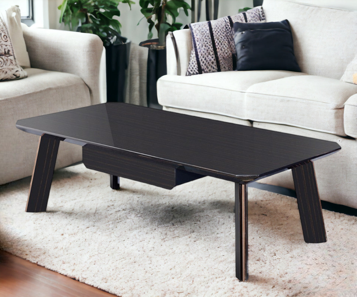 Modern Black and Rose Gold Coffee Table