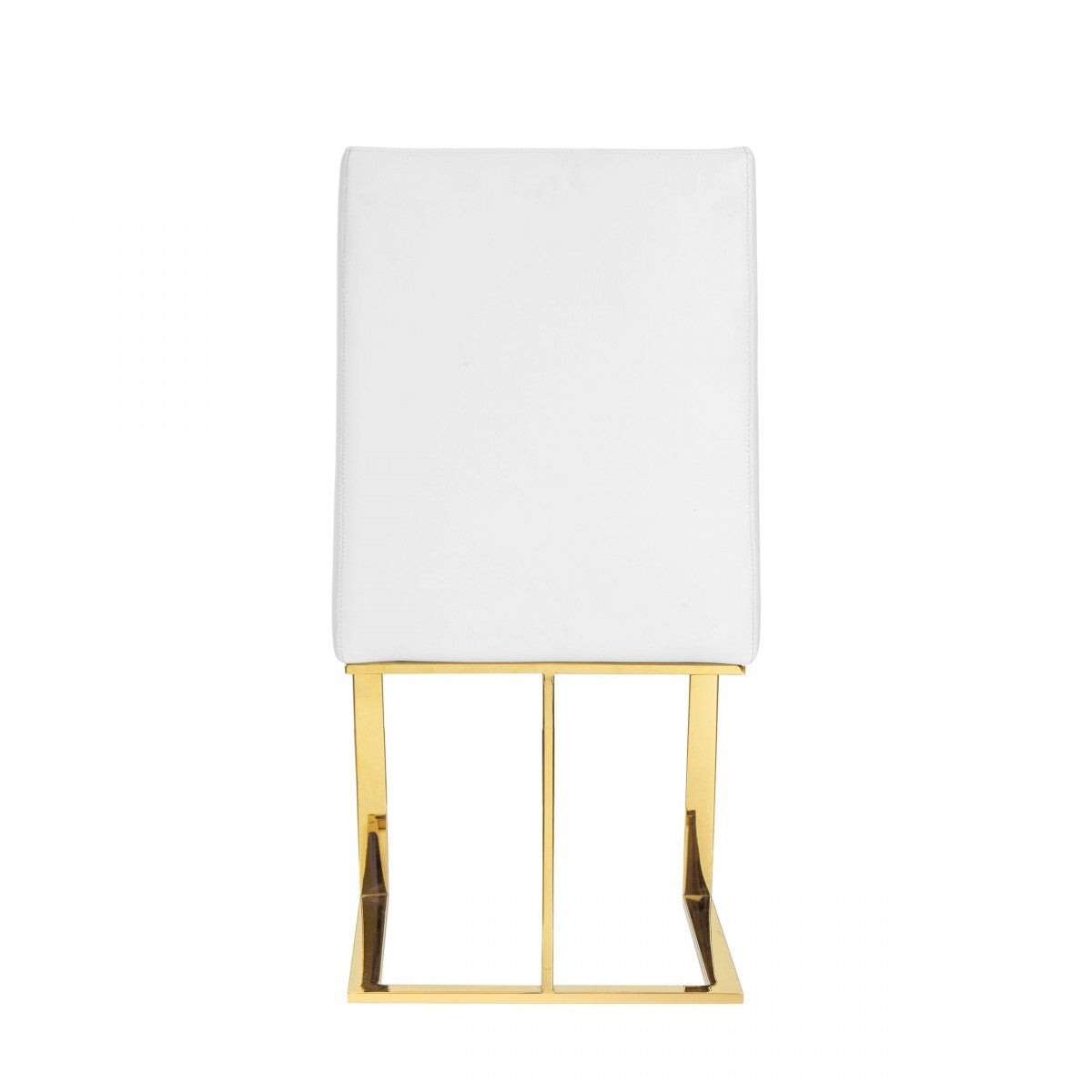 White Gold Contemporary Dining Chair