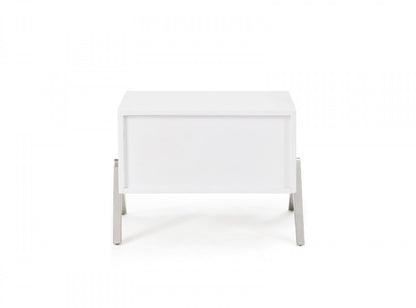 19" Wood One Drawer Nightstand