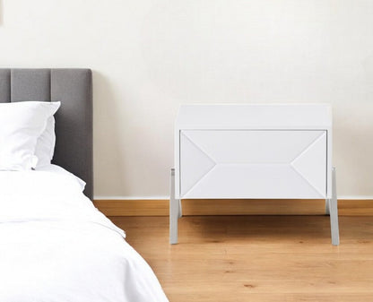 19" Wood One Drawer Nightstand
