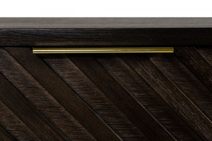 24" Solid Wood and Wood Two Drawer Nightstand