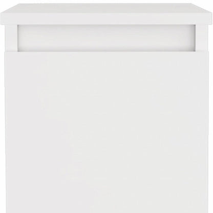 10" White Wood Freestanding Bathroom Vanity