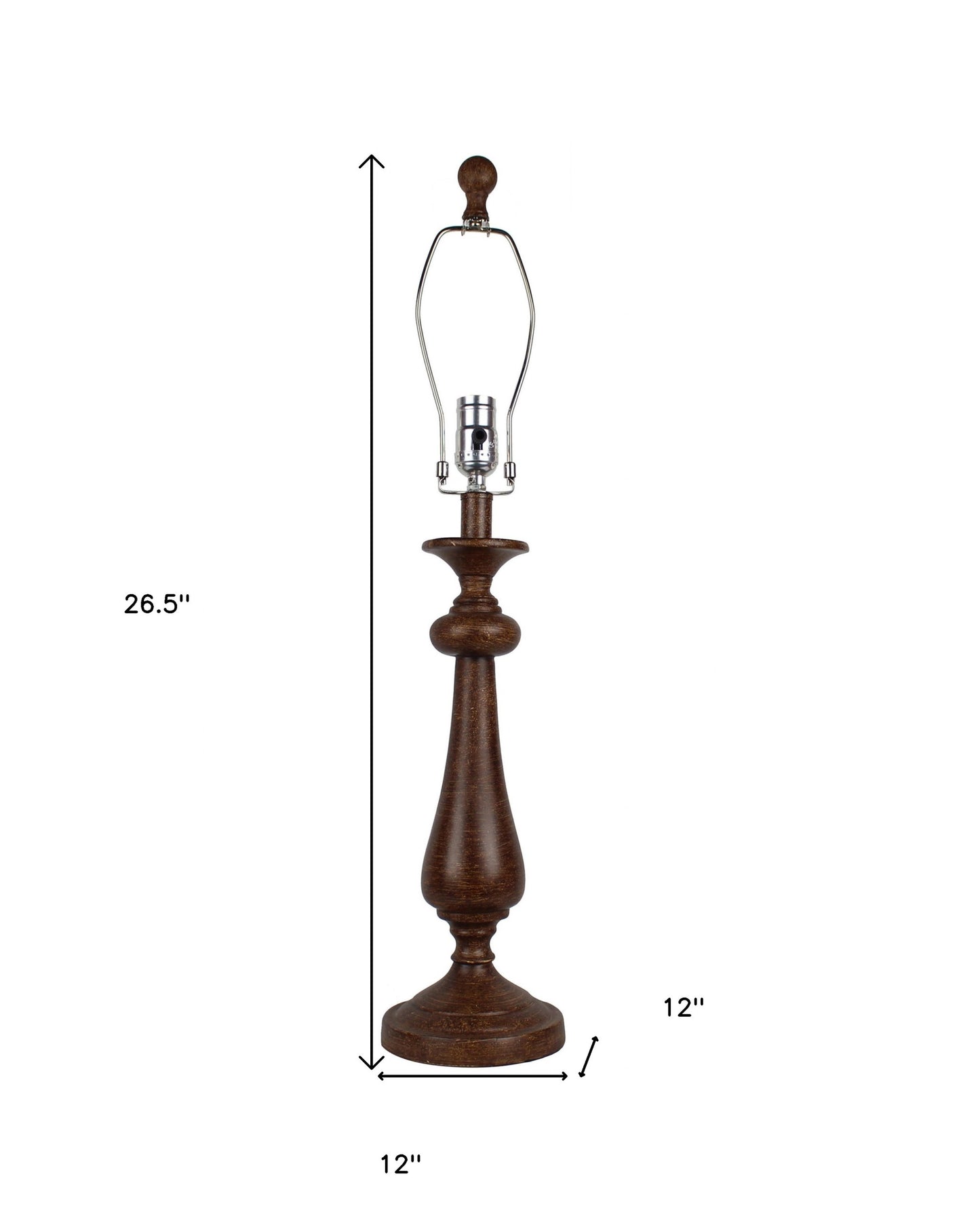 Brown Candlestick Ocean Postcard Table Lamp