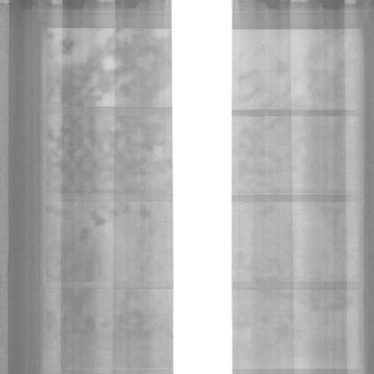 Set of Two 84"  Silver Solid Modern Window Panels