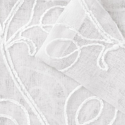 Set of Two 84" Blush Boho Embroidered Window Panels