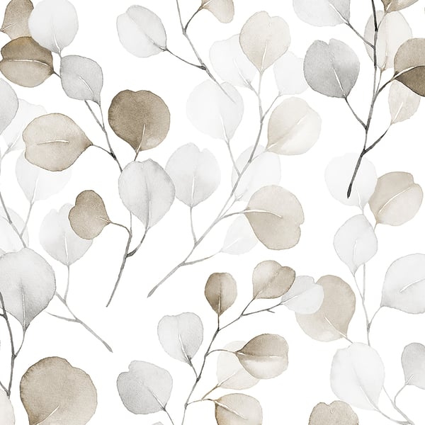 Galerie Wallcoverings Flora Eucalyptus Galerie Wallcoverings  Bronze, Brown   - 47423