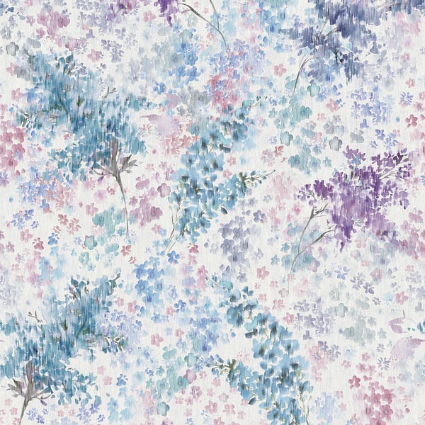 Galerie Wallcoverings Flora Soft Foliage Galerie Wallcoverings  Purple, Lilac   - 47450